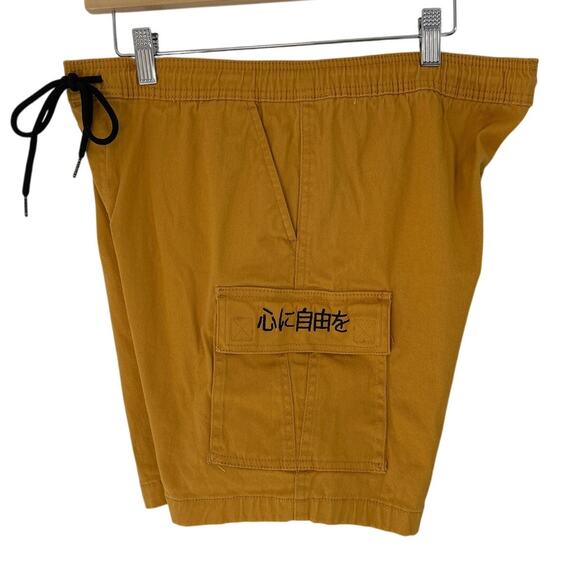 Brooklyn Cloth Men's Shorts Yellow Gold Elastic Tie Waist Large Japanese - Picture 4 of 7